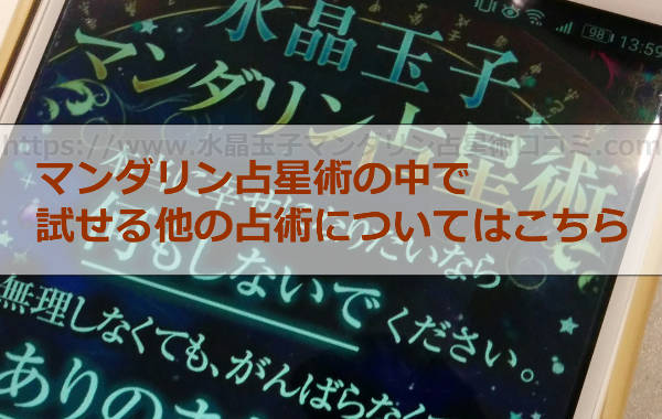 マンダリン占星術の中で試せる占術